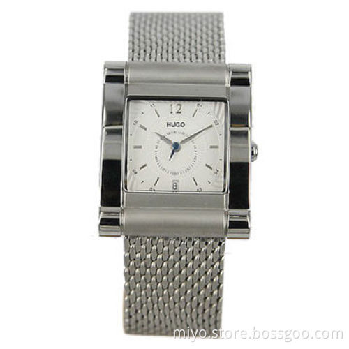 Ladies' Watch with Stainless Steel Case and Mesh Band, Customized Materials are Welcome